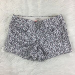 J Crew Floral Print Chino Shorts NWOT